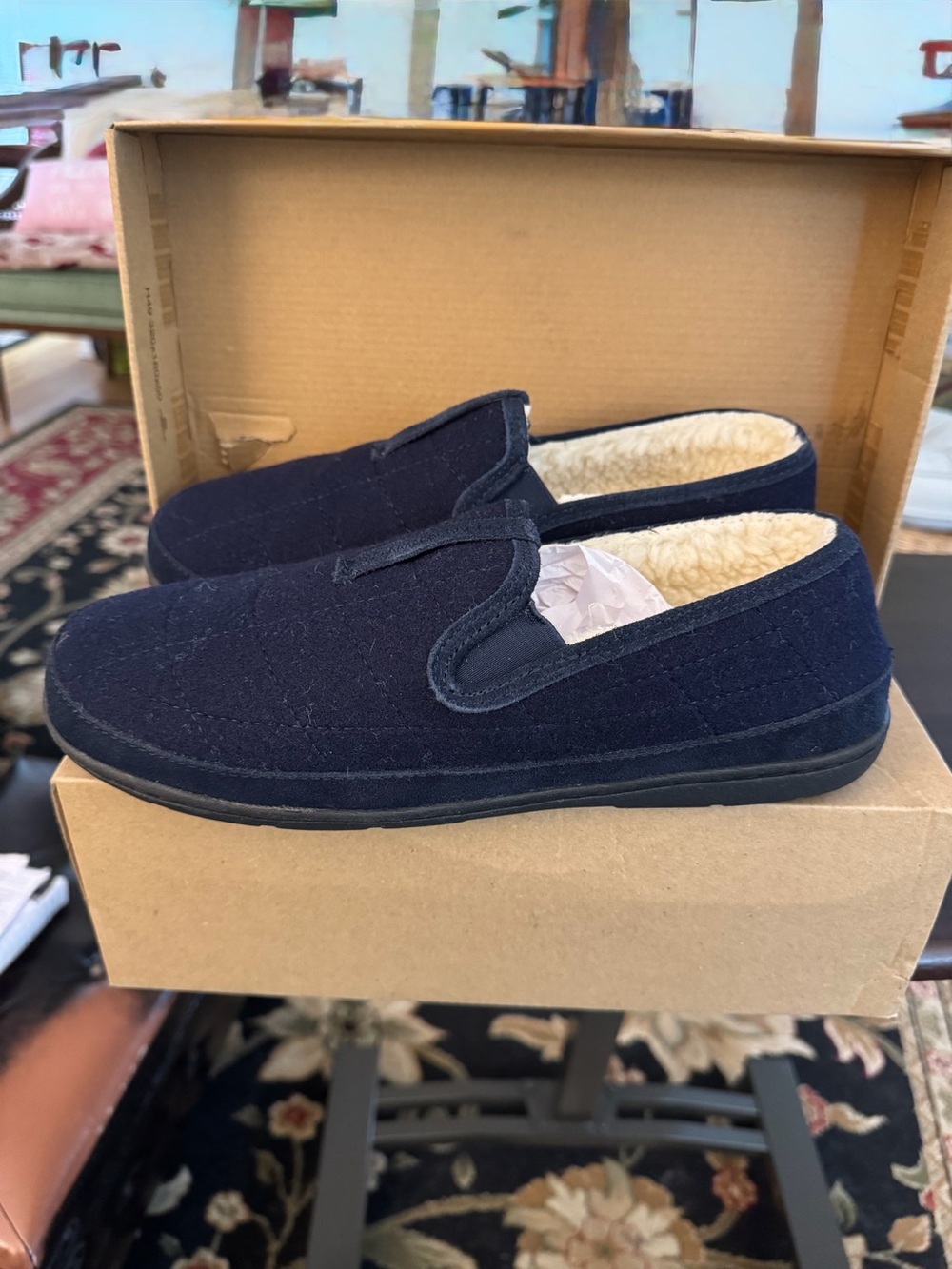 Clark’s Women’s Faux Fur Lining Navy Size 12M New in Box